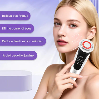 7-in-1 EMS Facial Massager – Electric Skin Care & Face Lifting Device
