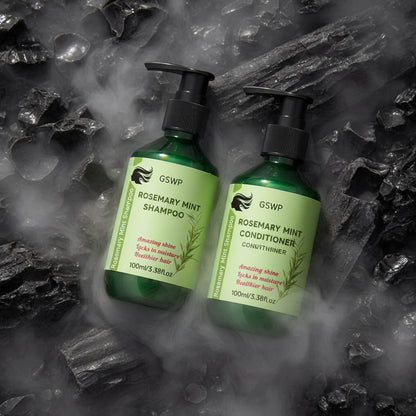 GSWP Set Șampon & Balsam Rozmarin & Mentă 200ml – Întărire, Hidratare & Creștere Păr