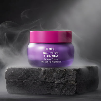 KOEC Bakuchiol Plumping Capsule Cream – Fermitate, Hidratare & Lumină | Alternativa Naturală la Retinol