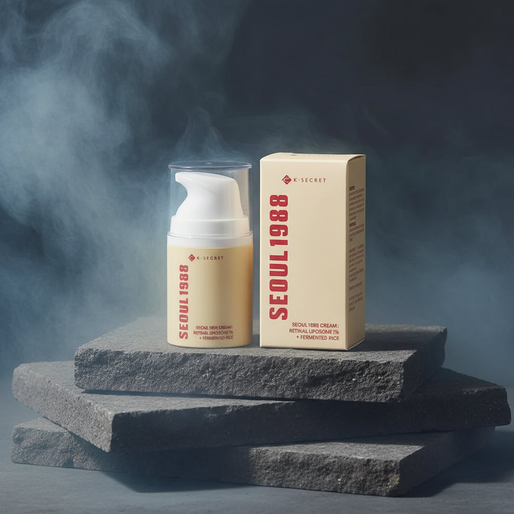 Seoul 1988 Skincare – Retinol Liposom, Niacinamidă, Mucină Melc, Orez & Lapte Demachiant | Korean Skincare | Feminin