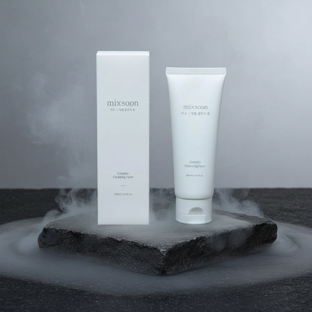 Mixsoon Bean Facial Cleanser 150ml – Spumă Curățare cu Centella & Proteină de Soia | Oil-Control & Calmare | Korean Skincare