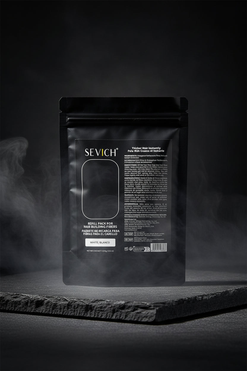 SEVICH Hair Building Fibers – Pudra Densificare Păr în 5 Secunde | 10 Nuanțe | 25g/100g | CPNP