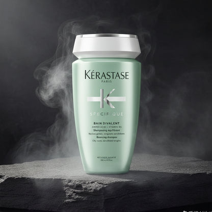 Kérastase Spécifique Bain Divalent Șampon Mini 80ml – Scalp Gras & Lungimi Uscate | Echilibru | Travel Size | Made in France | CPNP