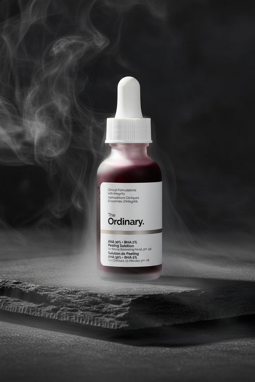 The Ordinary AHA 30% + BHA 2% Peeling Solution 30ml – Exfoliant Facial Puternic | Acid Glicolic, Lactic & Salicilic | Ten Neted & Luminos
