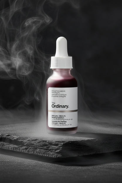 The Ordinary AHA 30% + BHA 2% Peeling Solution 30ml – Exfoliant Facial Puternic | Acid Glicolic, Lactic & Salicilic | Ten Neted & Luminos