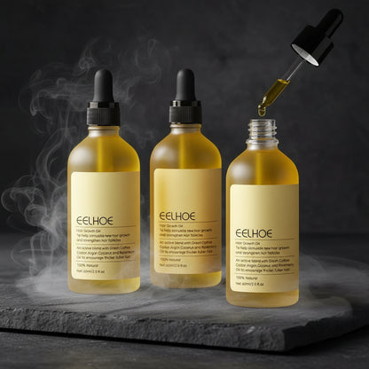 eelhoe Ulei Natural Creștere Păr cu Rozmarin 60ml – Anti Cădere, Hidratare & Reparare | 1/2/3 buc