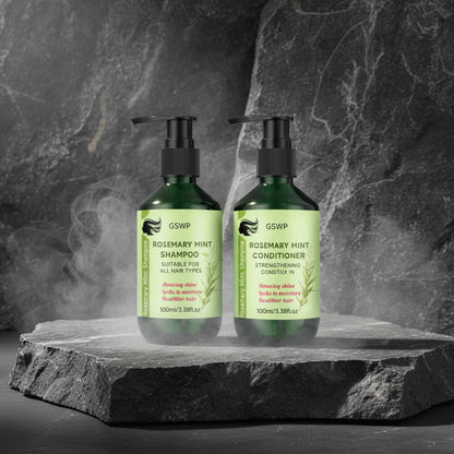 GSWP Set Șampon & Balsam Rozmarin & Mentă 200ml – Întărire, Hidratare & Creștere Păr