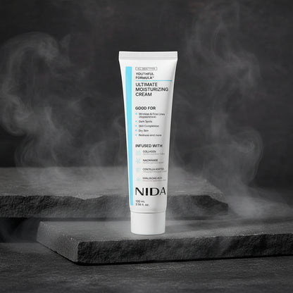 NIDA Moisturizing Cream 50ml – Cremă Hidratantă cu Extract Centella Asiatica | Anti-Rid, Fermitate & Calmare | Fără Alcool | Unisex