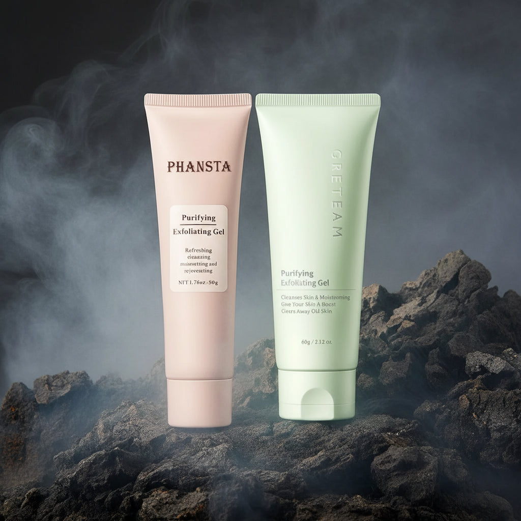 EELHOE Face Exfoliating Gel 50g – Exfoliere Blândă, Curățare Profundă Pori & Oil-Control | Ten Luminos