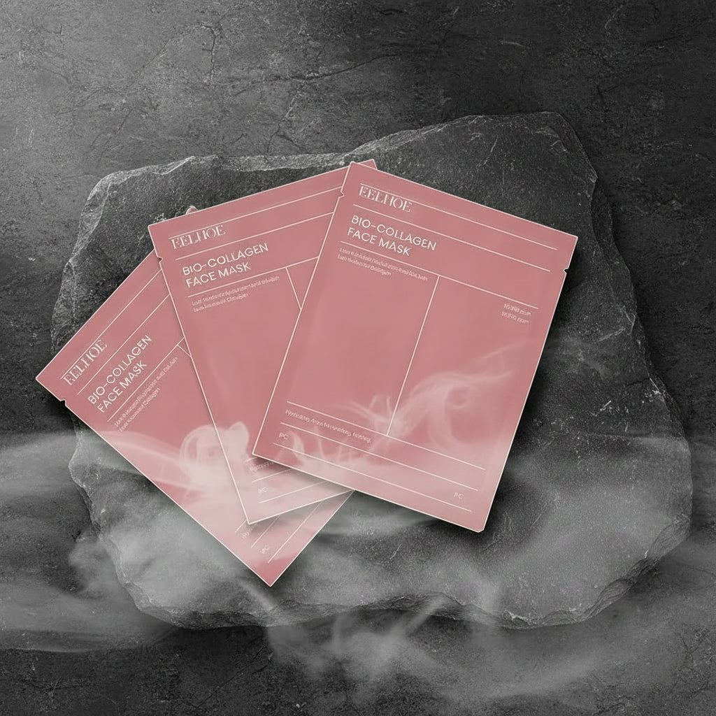 Eelhoe Bio Collagen Face Mask – Mască Overnight Hidratare Profundă, Îngustare Pori & Luminozitate | 1/5/10/12 BUC | Feminin
