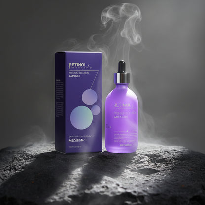 Puro Moment Retinol Anti-Aging Ampoule Serum 100ml – Retinol, Niacinamidă & Acid Hialuronic | Fermitate, Riduri & Luminozitate | Made in Korea