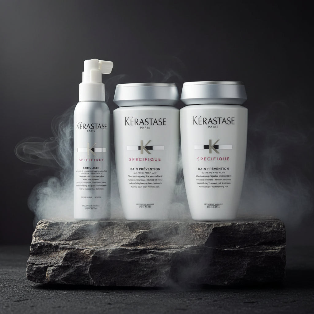 Kérastase Anti-Chute Set 3 Produse – Șampon 250ml x2 + Spray Întărire 125ml | Anti-Cădere | Made in France | CPNP