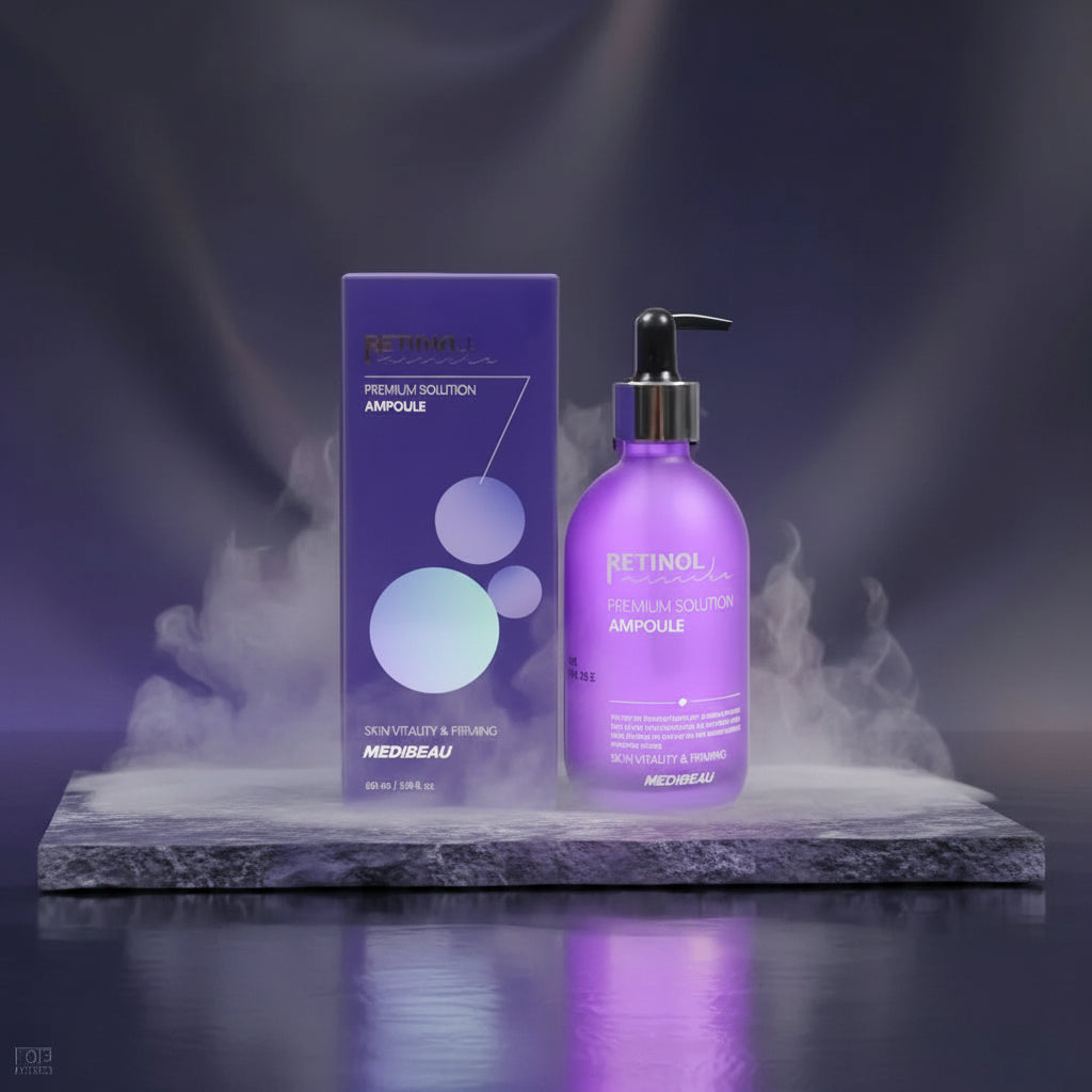Puro Moment Retinol Anti-Aging Ampoule Serum 100ml – Retinol, Niacinamidă & Acid Hialuronic | Fermitate, Riduri & Luminozitate | Made in Korea