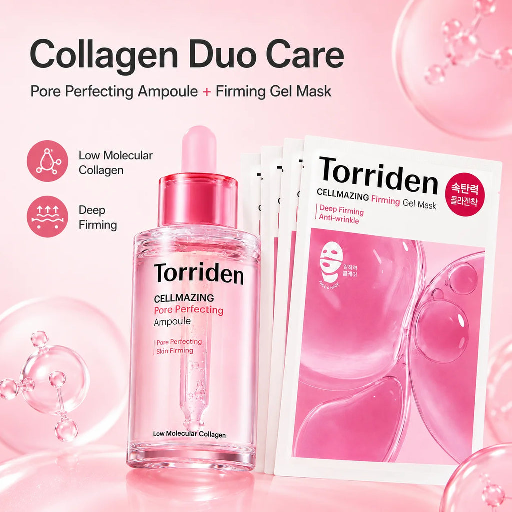 Torriden CELLMAZING Colagen Low-Molecular Ampulă & Mască Gel Kit