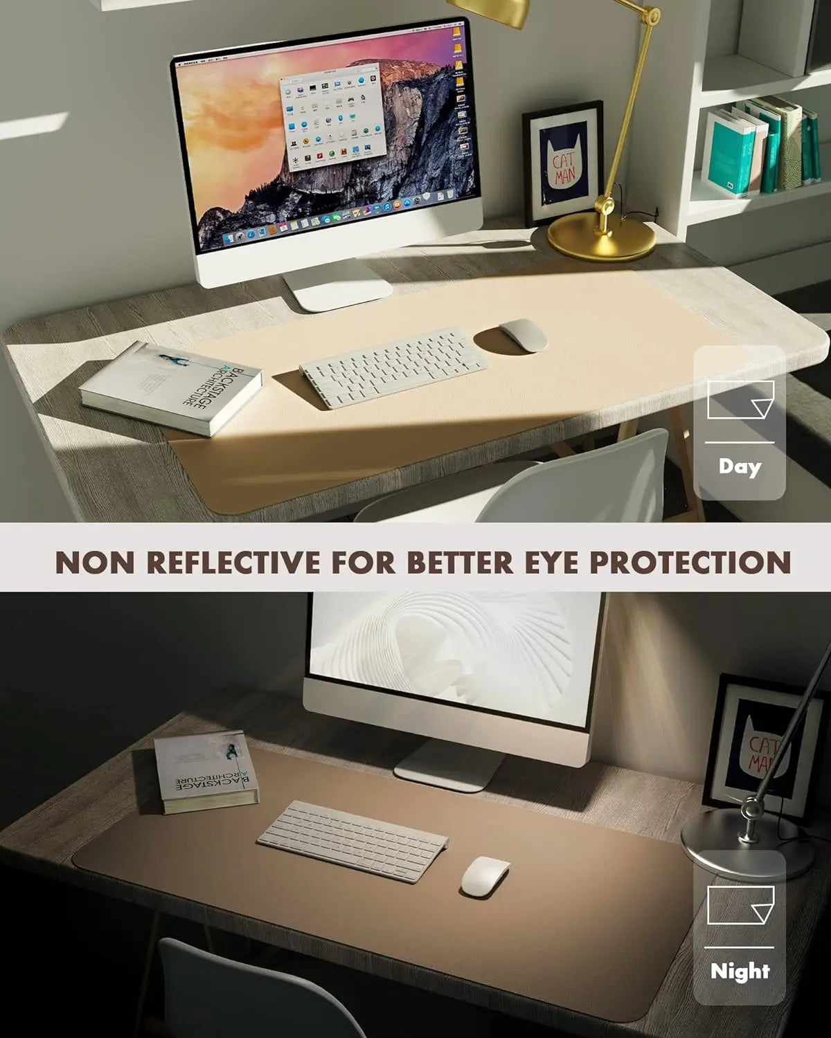 Large Waterproof Mouse Pad & Desk Blotter – Office & Gaming