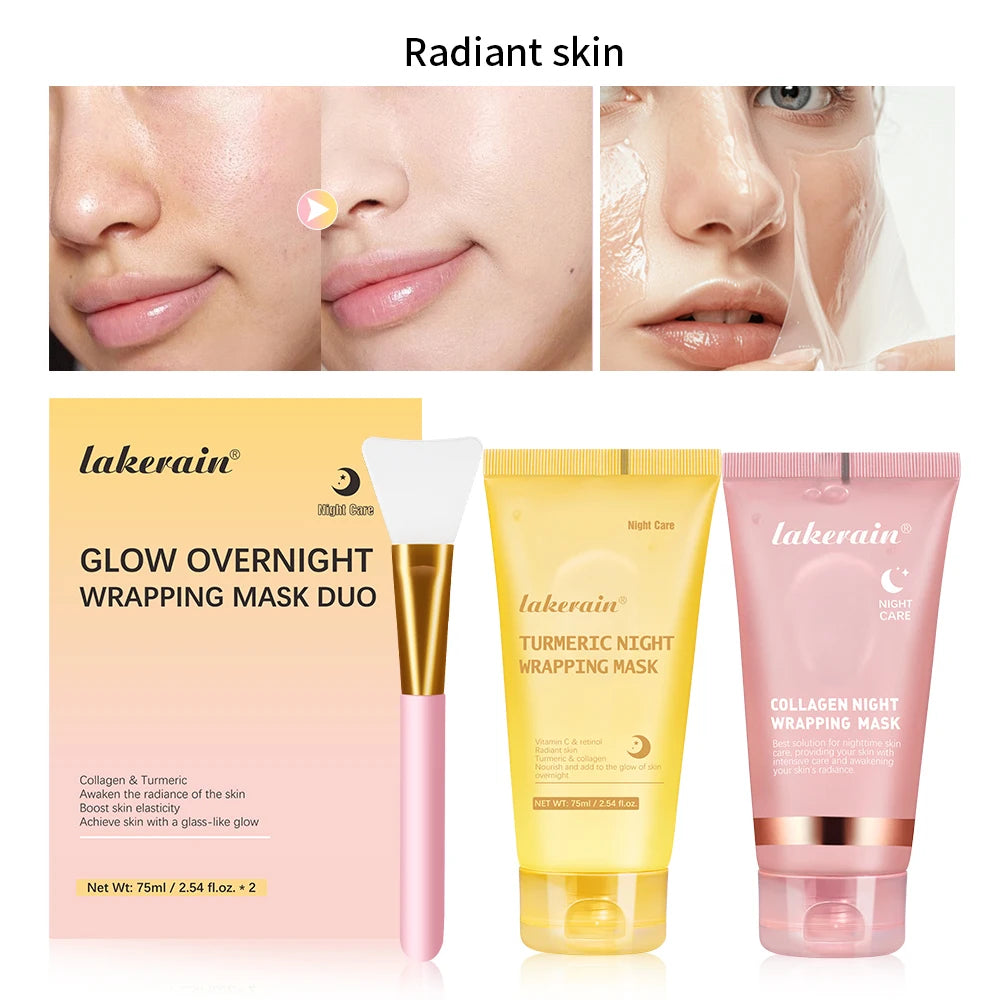Mască Peel-Off Colagen Nocturnă cu Acid Hialuronic & Ceramide