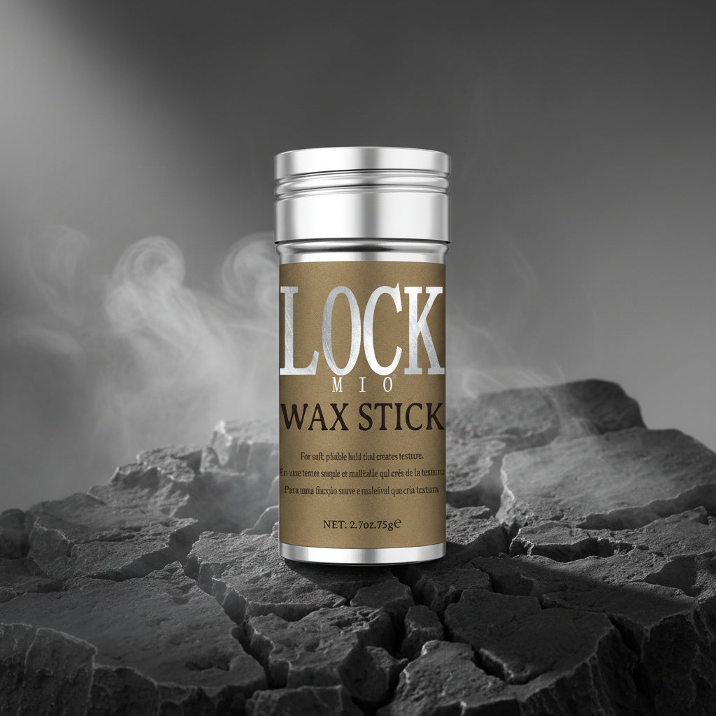 LOCKMIO Wax Stick 16g – Edge Control & Styling cu Ulei de Cocos | Fixare 24h | CPNP