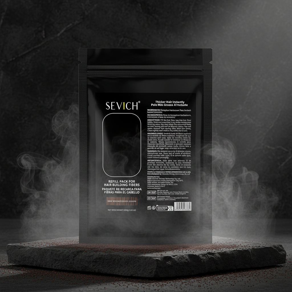 SEVICH Hair Building Fibers – Pudra Densificare Păr în 5 Secunde | 10 Nuanțe | 25g/100g | CPNP