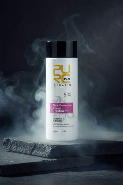 PURC Keratin Treatment Brazilian 100ml – Îndreaptă Părul Ondulat & Creț | Efect 3-4 Luni | 4 Concentrații