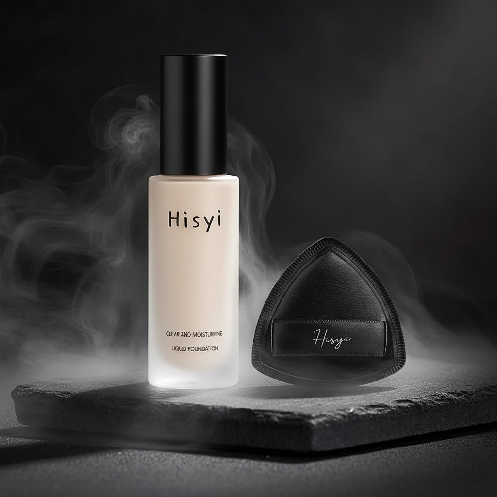 HISYI Fond de Ten Lichid 30ml – Acoperire Completă, Waterproof & Luminozitate | Oil-Control | CPNP