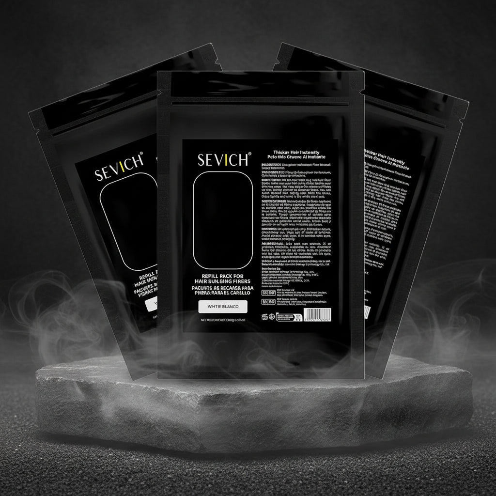 SEVICH Hair Building Fibers – Pudra Densificare Păr în 5 Secunde | 10 Nuanțe | 25g/100g | CPNP