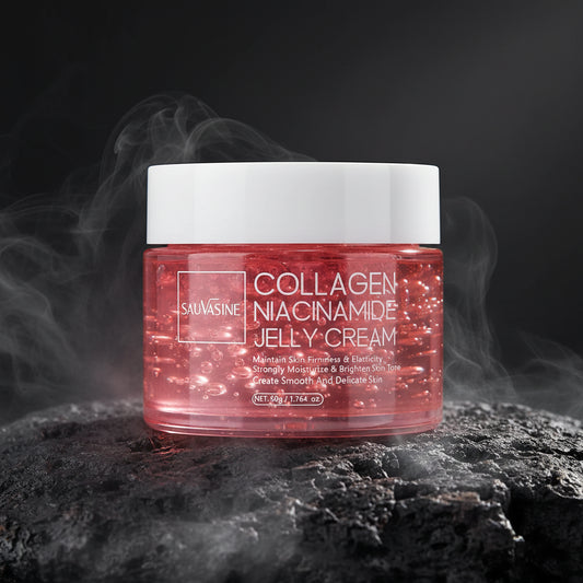 Collagen Jelly Cream 50g – Niacinamidă & Colagen Hidrolizat | Întărire Barieră, Hidratare 24H & Luminozitate | Pori Minimizați