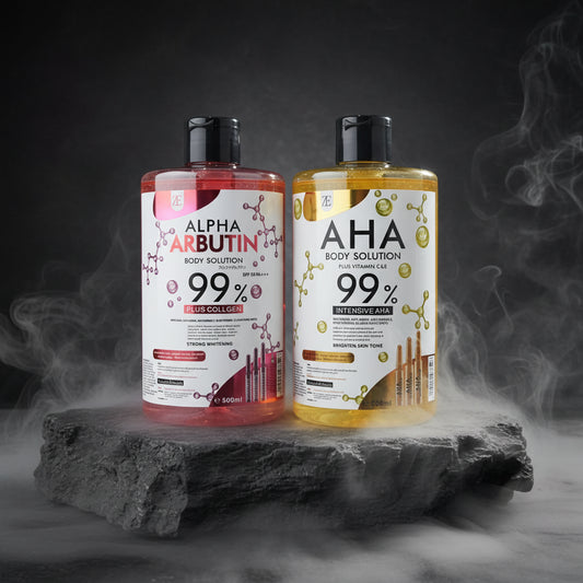 AHA + Arbutin Body & Face Serum Water 500ml – Exfoliere, Hidratare & Luminozitate | Oil-Control | CPNP