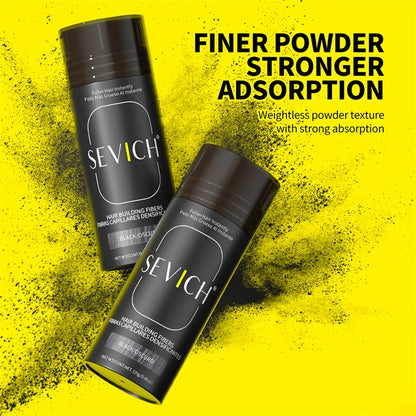 SEVICH Hair Building Fibers – Pudra Densificare Păr în 5 Secunde | 10 Nuanțe | 25g/100g | CPNP