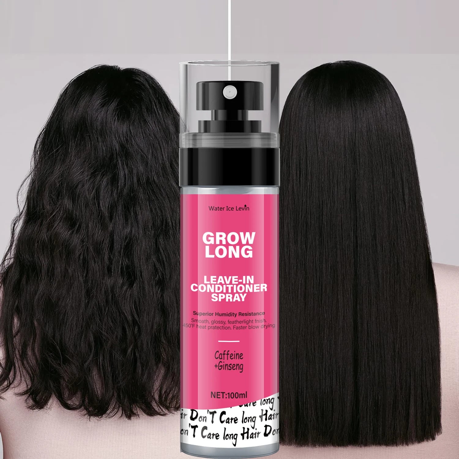 Water Ice Levin Spray Leave-In cu Biotină, Cafeina & Ginseng