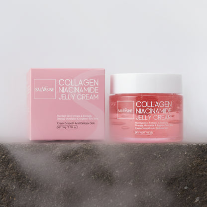 Collagen Jelly Cream 50g – Niacinamidă & Colagen Hidrolizat | Întărire Barieră, Hidratare 24H & Luminozitate | Pori Minimizați