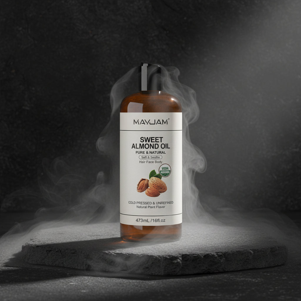 MAYJAM Ulei Vegetal Pur 473ml – Argan, Jojoba, Cocos, Migdale & Mai Mult | Ten, Păr & Corp
