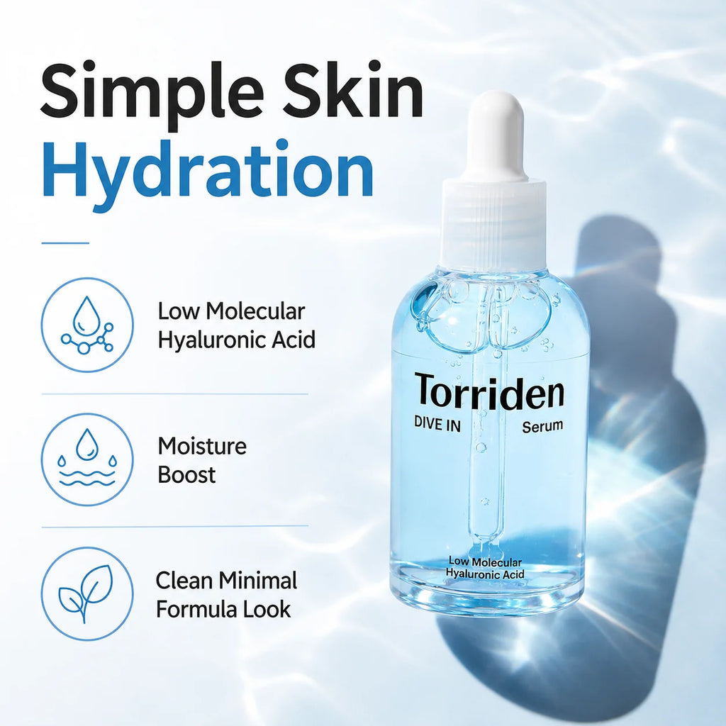 Torriden DIVE-IN Ser Facial cu Acid Hialuronic Low-Molecular 50ml