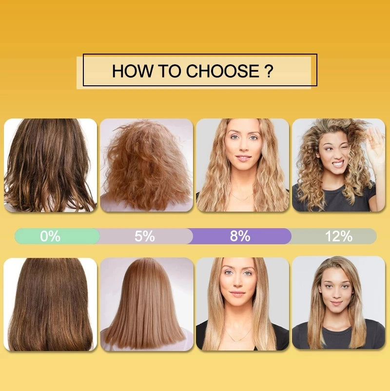PURC Keratin Treatment Brazilian 100ml – Îndreaptă Părul Ondulat & Creț | Efect 3-4 Luni | 4 Concentrații