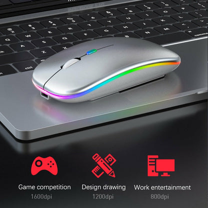 RGB Wireless Bluetooth Mouse – Rechargeable Silent Click