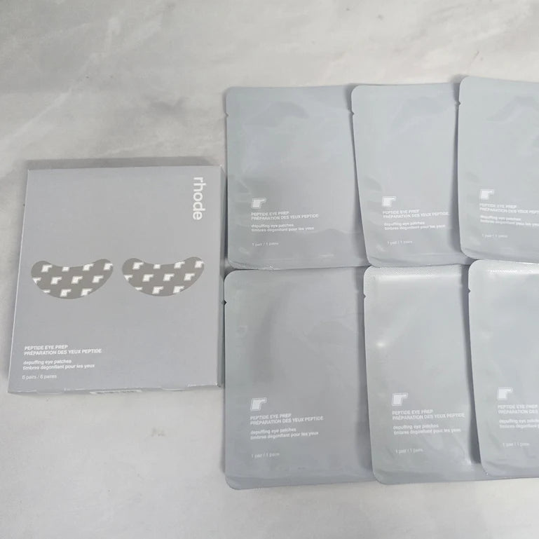 Rhode Skin Peptide Banana Eye Patches – Depuffing & Hidratare Zona Ochilor | + Lip Gloss & Blusher