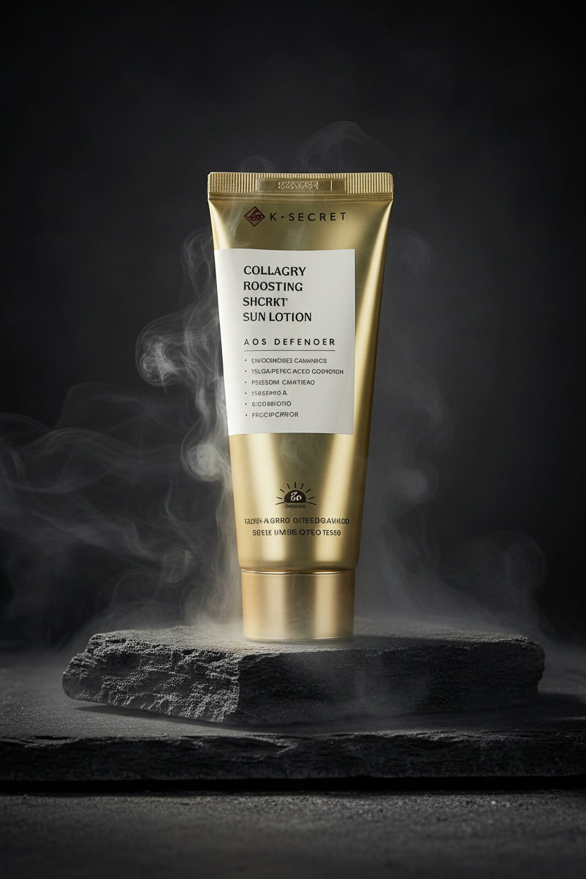 K-SECRET Seoul 1988 Skincare – Ser Ginseng, Retinol, Colagen & Esență Orez | Spumă Curățare, Protecție Solară & Demachiant | Feminin