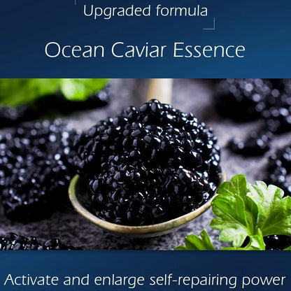 Caviar Eye Cream 20g + Face Serum 30ml – Set Anti-Rid, Anti-Cercănă & Fermitate | Esență Caviar & Acid Hialuronic | CPNP