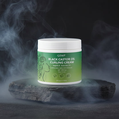 GSWP Black Castor Oil Curl Styling Cream – Cremă Styling Păr Creț cu Ulei de Ricin Negru | 200g/400g | CPNP