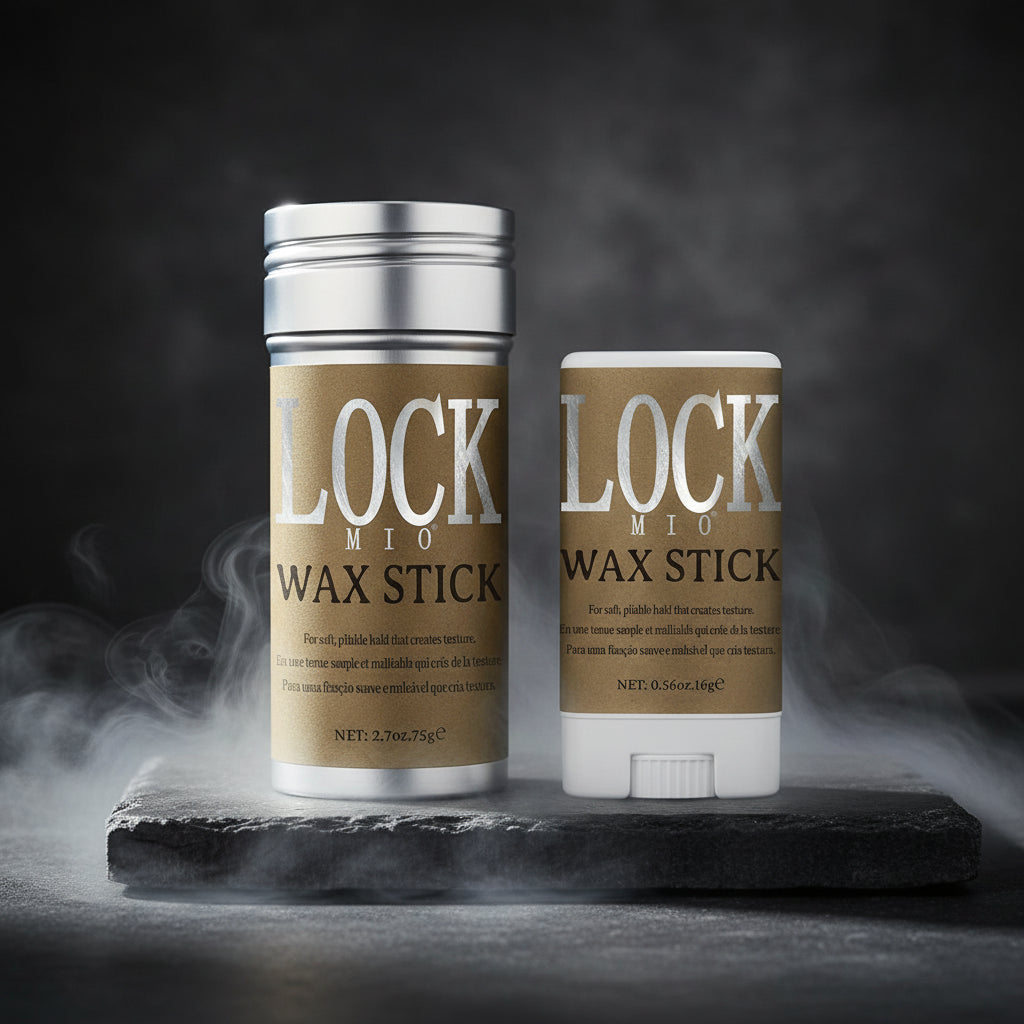LOCKMIO Wax Stick 16g – Edge Control & Styling cu Ulei de Cocos | Fixare 24h | CPNP