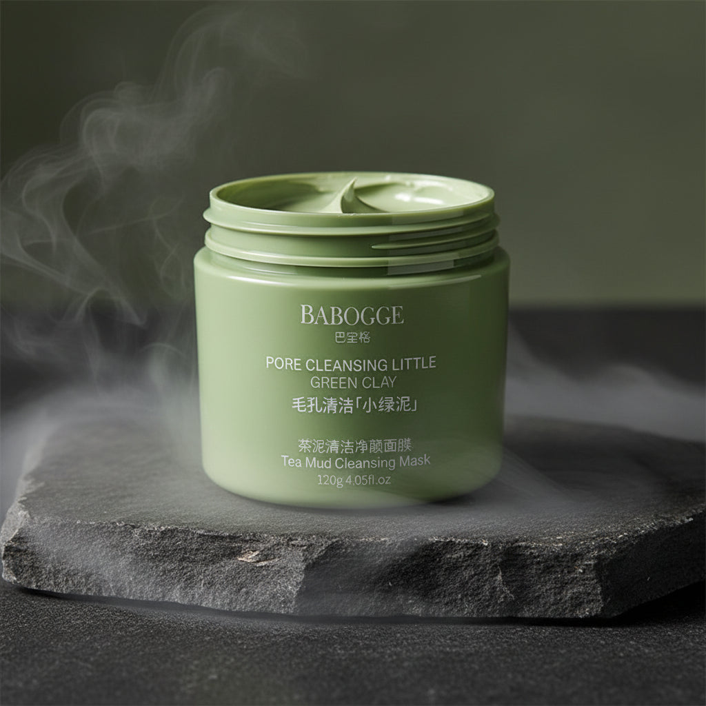 BABOG Tea Mud Cleansing Mask 120g – Mască Nămol cu Ceai | Puncte Negre, Pori & Luminozitate | CPNP