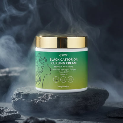 GSWP Black Castor Oil Curl Styling Cream – Cremă Styling Păr Creț cu Ulei de Ricin Negru | 200g/400g | CPNP
