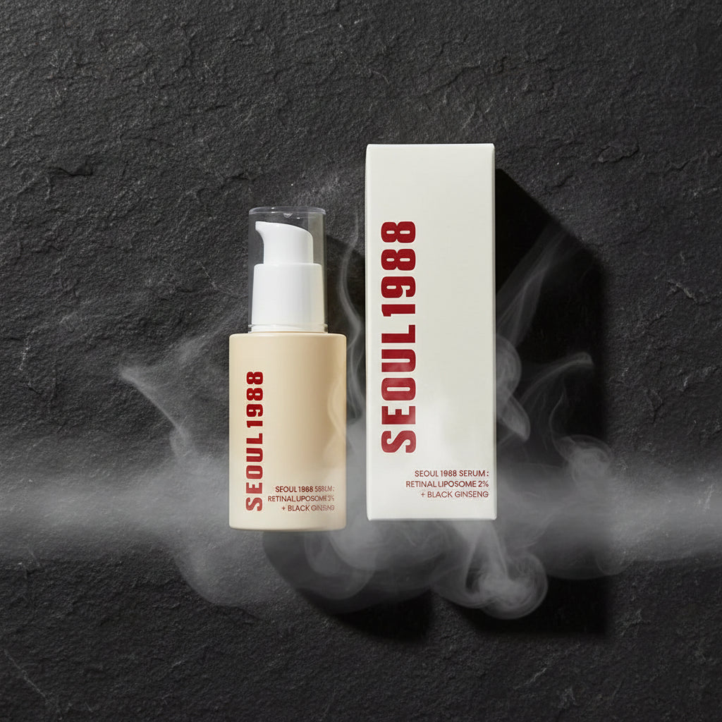 Seoul 1988 Skincare – Retinol Liposom, Niacinamidă, Mucină Melc, Orez & Lapte Demachiant | Korean Skincare | Feminin
