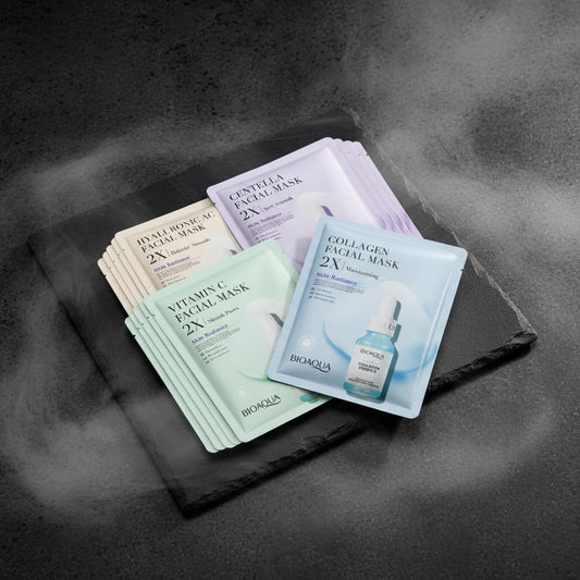 20pcs BIOAQUA Centella Collagen Face Mask Moisturizing Refreshing Sheet Masks Hyaluronic Acid Facial Mask Skin Care Products