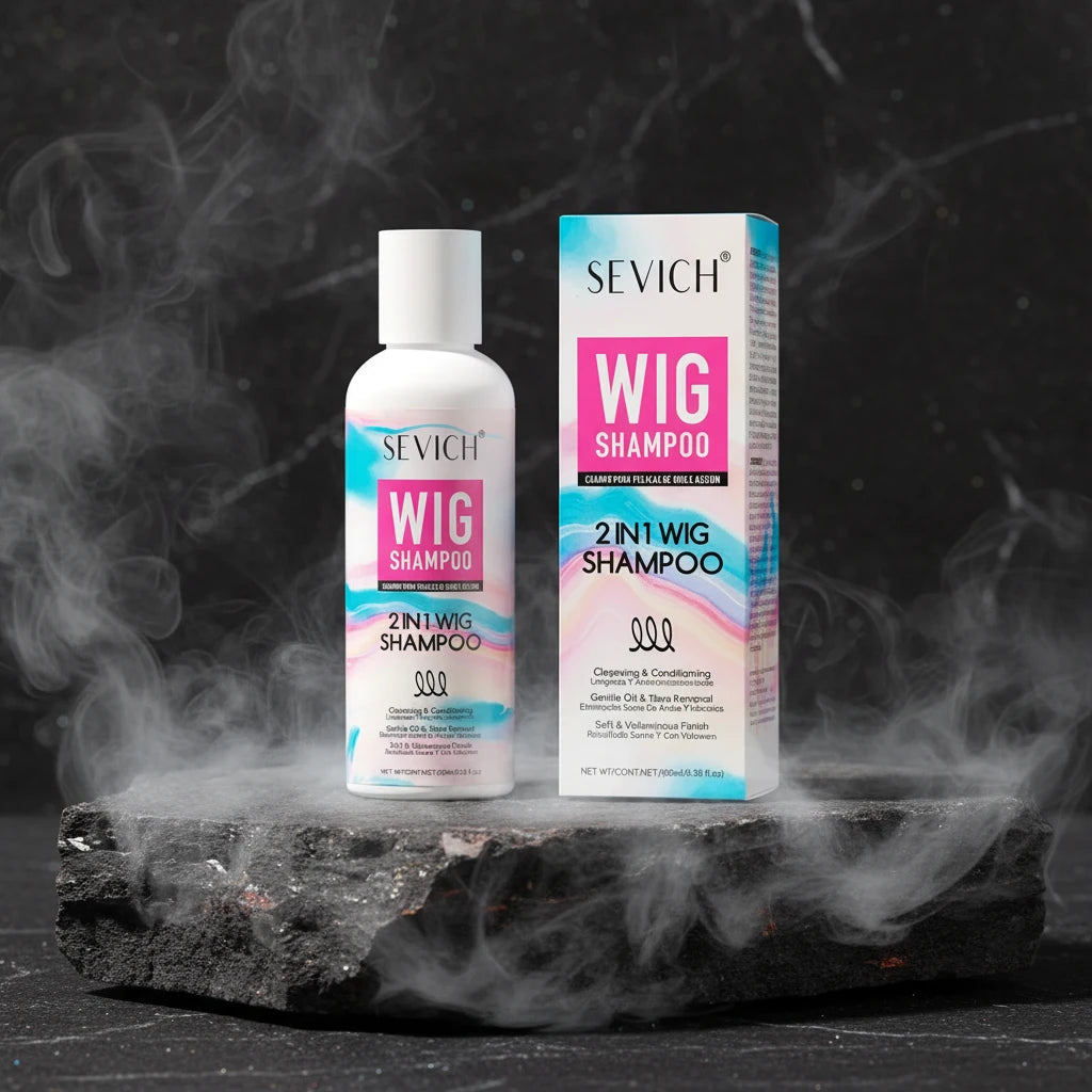 SEVICH 2-in-1 Wig Shampoo 100ml – Șampon & Balsam pentru Peruci Naturale & Sintetice | Curățare Profundă & Luciu | CPNP