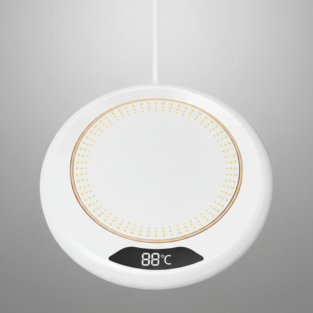 USB Coffee Cup Warmer – Smart Mug Heater with Temperature Display