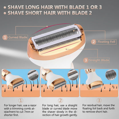 Women’s Electric Body Epilator – Bikini Trimmer & Facial Hair Remover