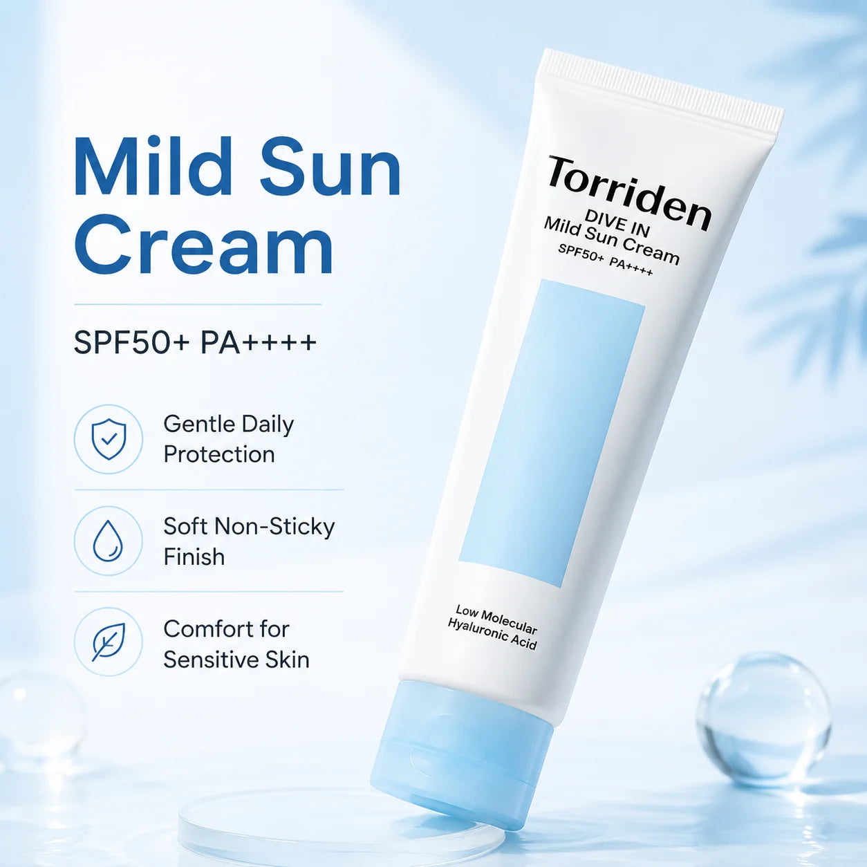 Torriden Protecție Solară Facială SPF 50+ PA++++