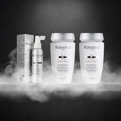 Kérastase Anti-Chute Set 3 Produse – Șampon 250ml x2 + Spray Întărire 125ml | Anti-Cădere | Made in France | CPNP