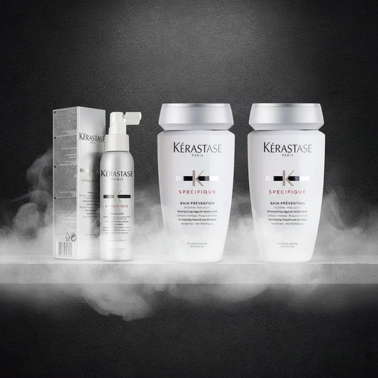 Kérastase Anti-Chute Set 3 Produse – Șampon 250ml x2 + Spray Întărire 125ml | Anti-Cădere | Made in France | CPNP