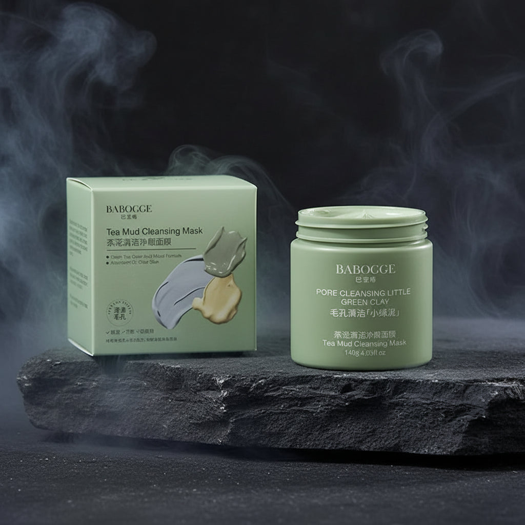 BABOG Tea Mud Cleansing Mask 120g – Mască Nămol cu Ceai | Puncte Negre, Pori & Luminozitate | CPNP